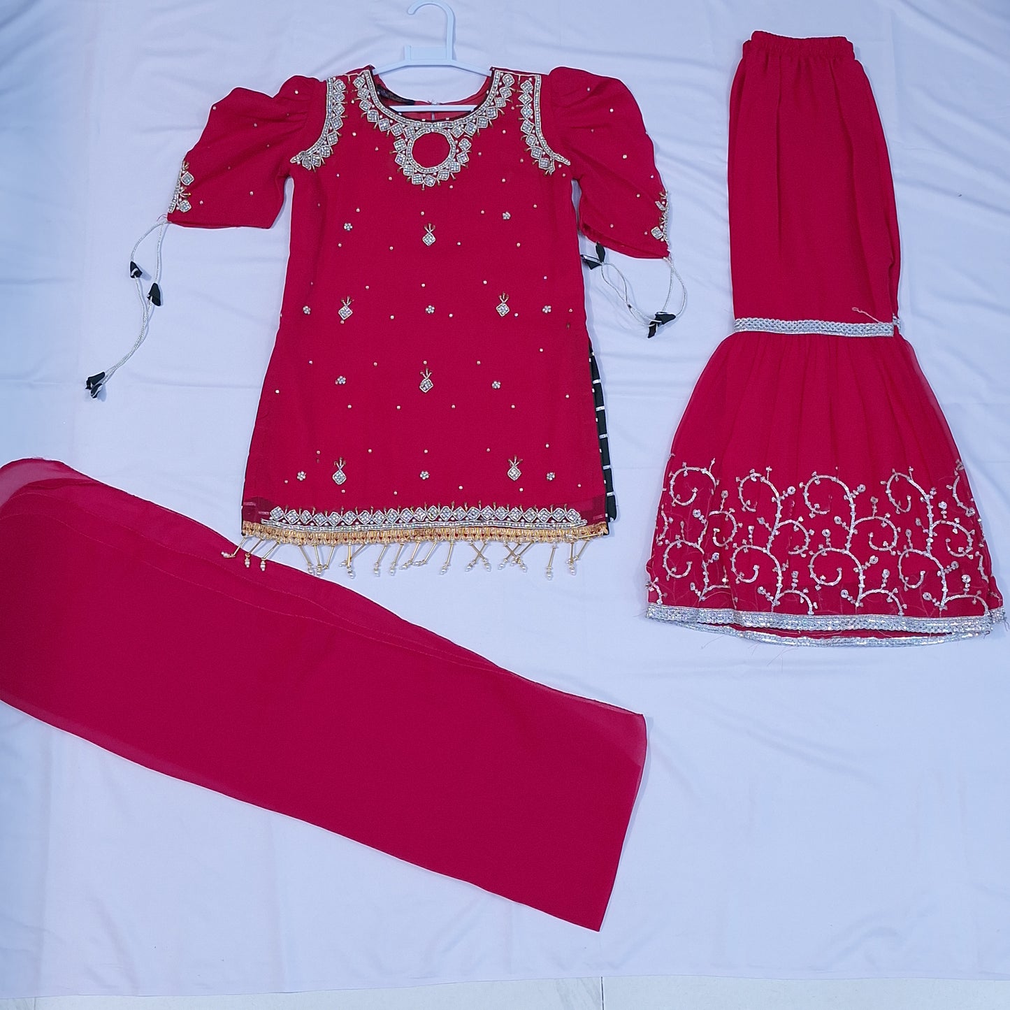 Handmade Embroidered 3 Piece Dress