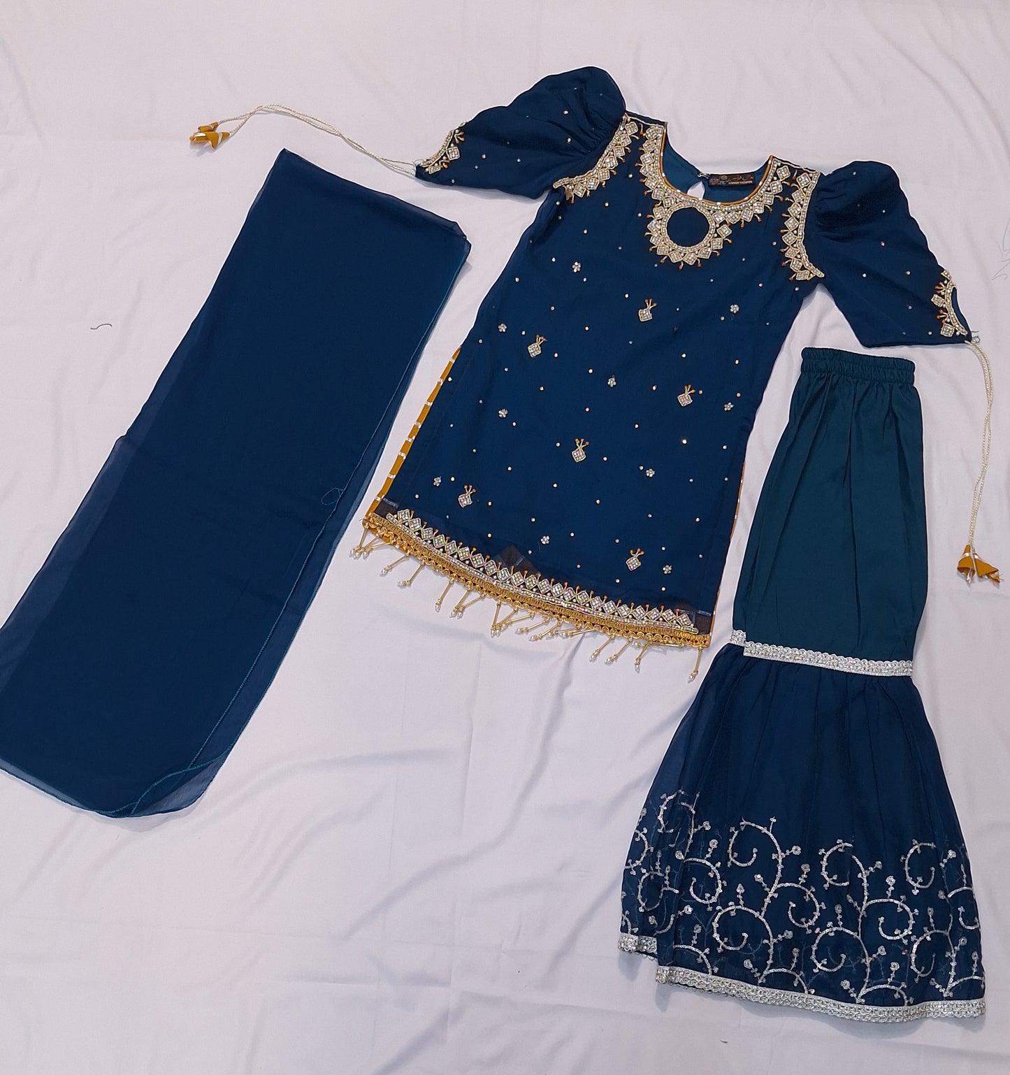 Handmade Embroidered 3 Piece Dress