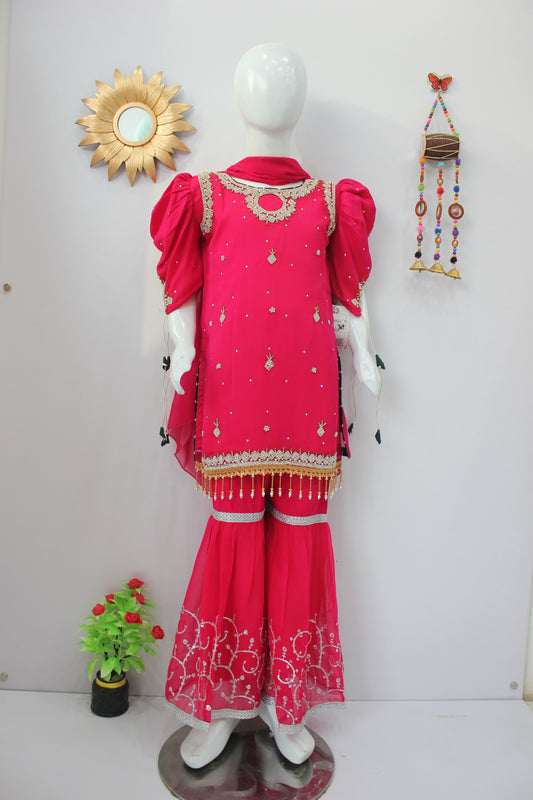 Handmade Embroidered 3 Piece Dress