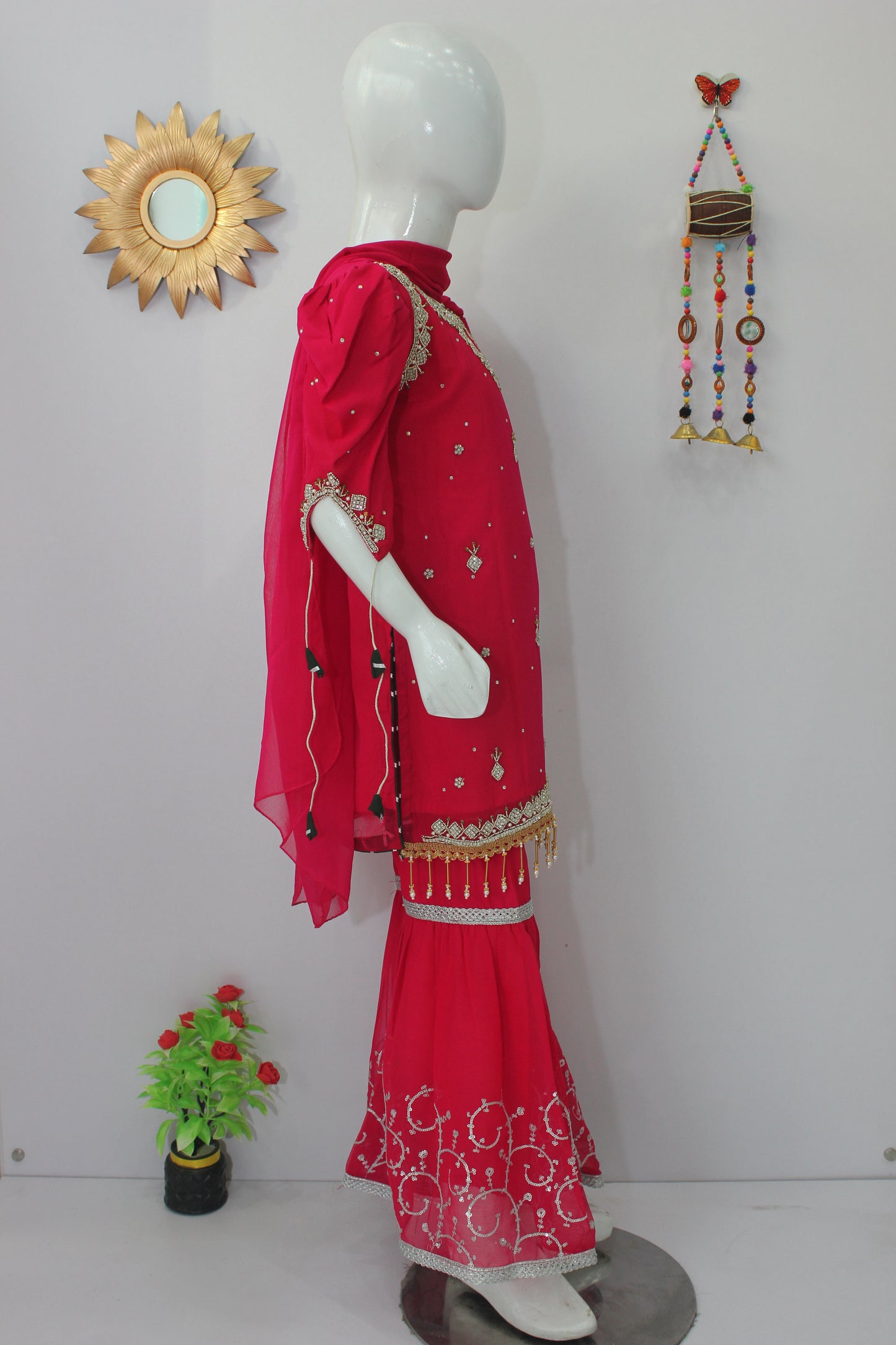 Handmade Embroidered 3 Piece Dress