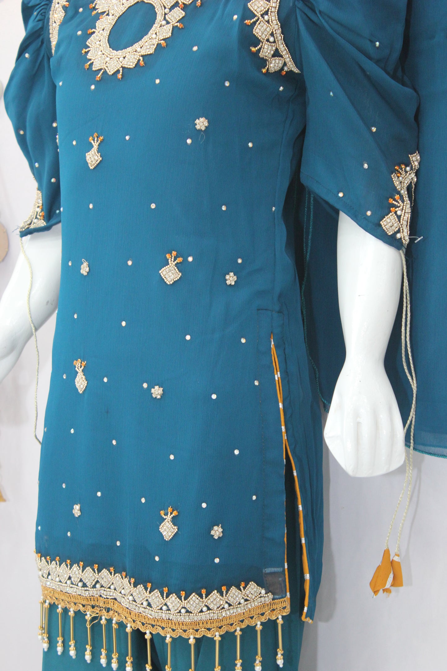 Handmade Embroidered 3 Piece Dress