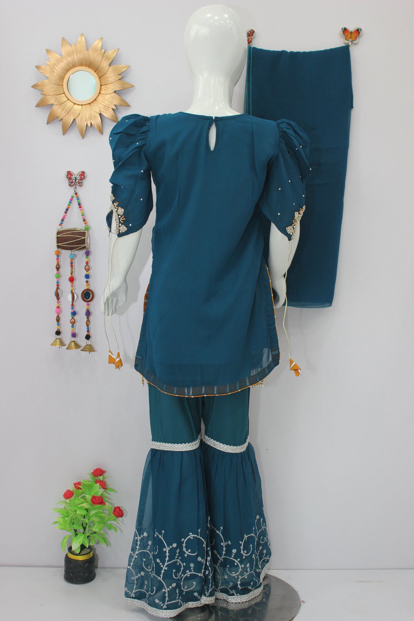 Handmade Embroidered 3 Piece Dress